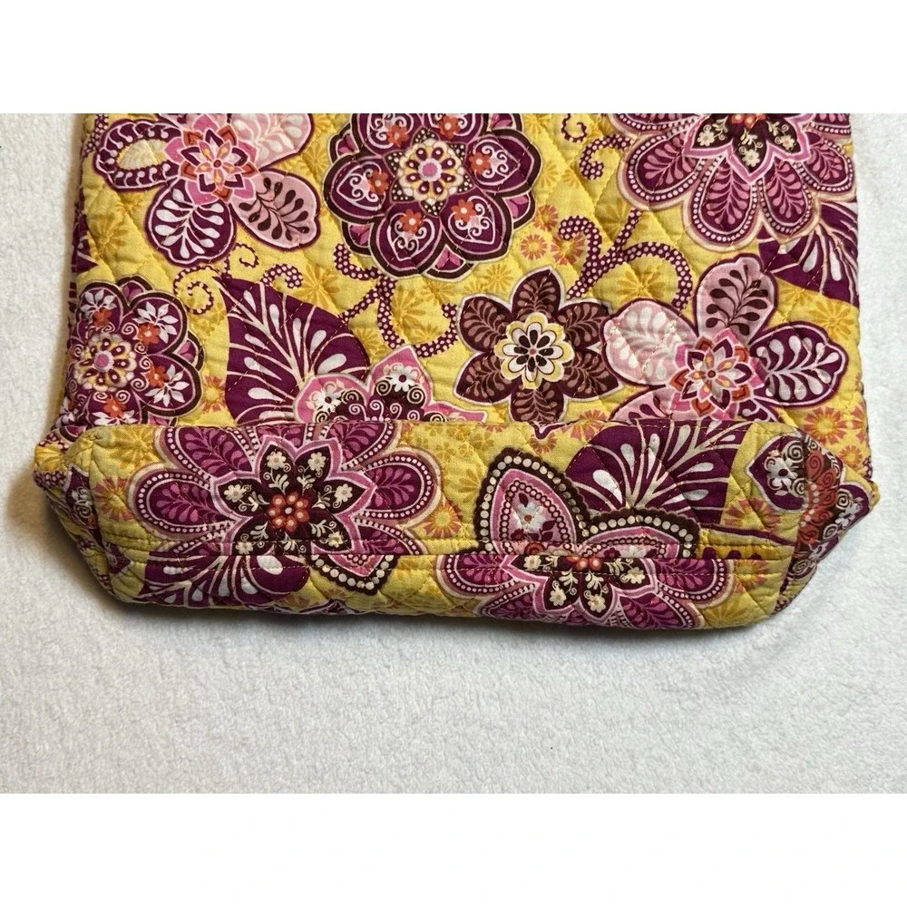 Vera Bradley Yellow/Pink Floral Toggle Tote